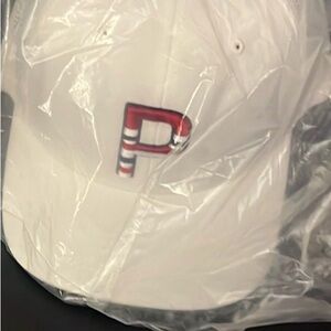 Puma White Cap with Red Logo